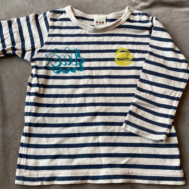 e.a.B(エーアーベー)のeab ボーダーロンT  90 キッズ/ベビー/マタニティのキッズ服男の子用(90cm~)(Tシャツ/カットソー)の商品写真