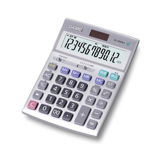 カシオ 本格実務電卓 12桁 グリーン購入法適合 DS-20WKA-N
