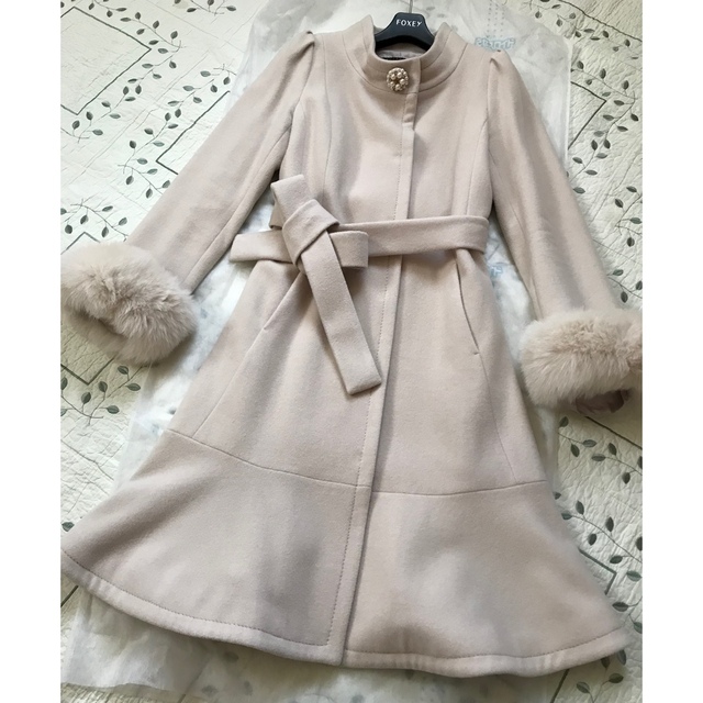TO BE CHIC ロングコート/お袖フォックスファー付サイズ40美品 正規
