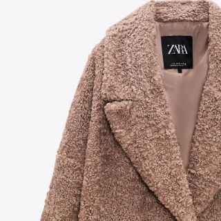 ZARA　ソフトテクスチャー コート　XSサイズ　ベージュ