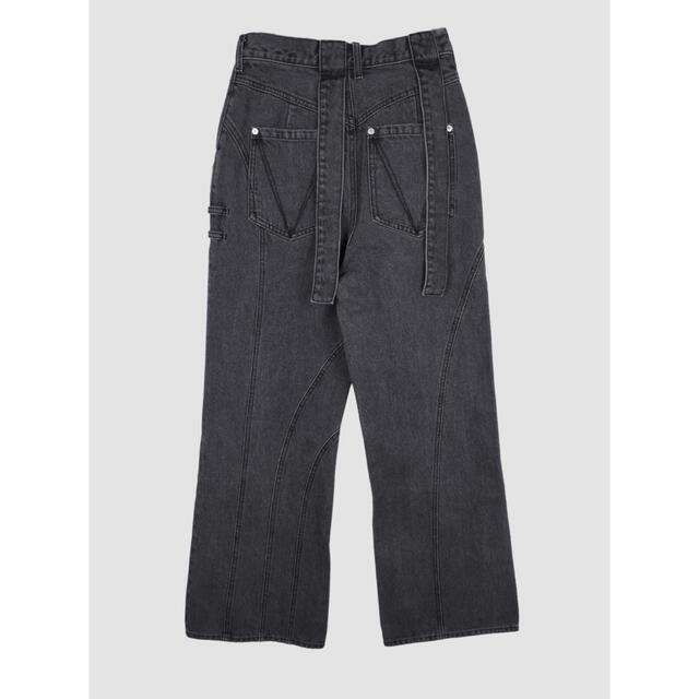 VIAVANDA STRAP WIDE DENIM PANTS デニム Sサイズ | www.innoveering.net