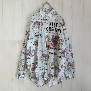 ツモリチサト(TSUMORI CHISATO)のツモリチサト × ニコアンド 総柄シャツ TSUMORI CHISATO 古着(シャツ/ブラウス(長袖/七分))