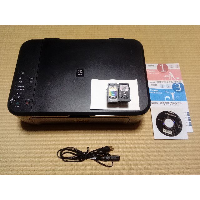 PC周辺機器給紙ロール新品交換済　インク充填カートリッジ付き Canon MG3630 BK