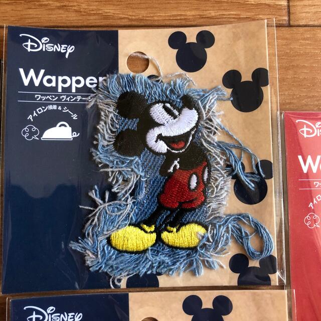 Disney(ディズニー)のワッペン　ミッキー　ミニー　ディズニー　4枚セット ハンドメイドの素材/材料(その他)の商品写真