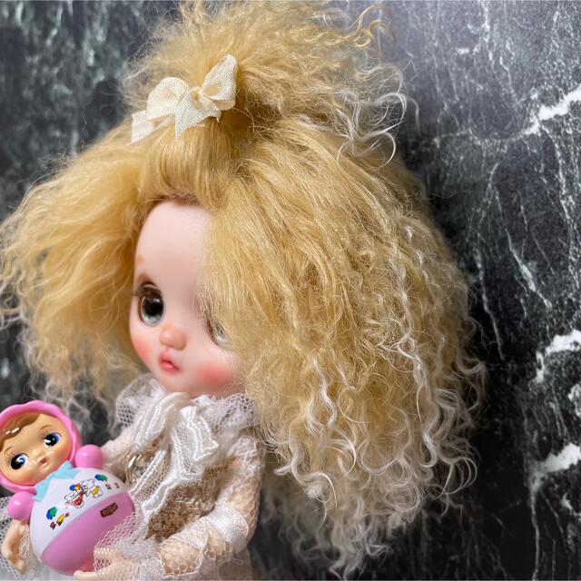 blythe _wm560ゴールデンクリーム⭐️チベットラムウィッグ