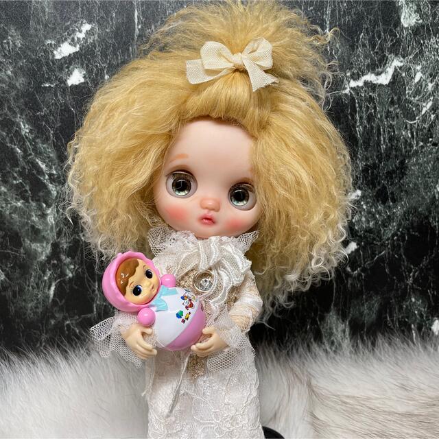 blythe _wm560ゴールデンクリーム⭐️チベットラムウィッグ