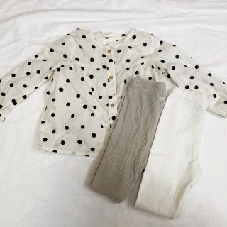 エイチアンドエム(H&M)の子供服 ベビー服 おまとめ レギンス ブラウス 春夏 長袖 女の子 春服(シャツ/カットソー)