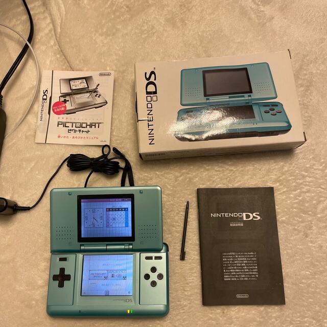 Nintendo DS 初期バージョン ターコイズブルー色