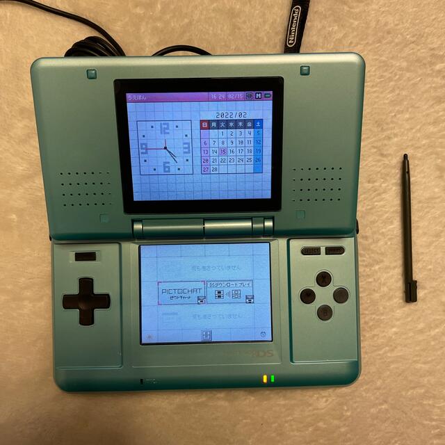 Nintendo DS 初代 初期 ターコイズブルー - 携帯用ゲーム本体