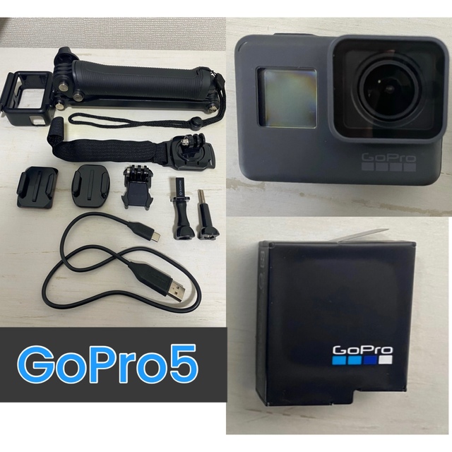 超ポイントアップ祭 GoPro - ゴープロ付属品セット BLACK HERO5 GoPro コンパクトデジタルカメラ
