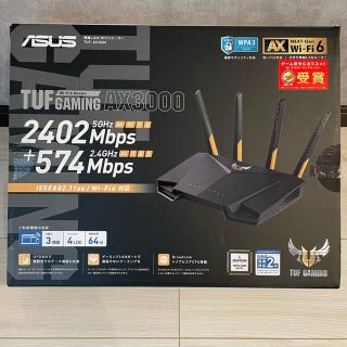 エイスース(ASUS)の【訳アリ】ASUS TUF-AX3000 ゲーミングルーター(PC周辺機器)