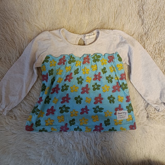 花柄チュニック♥トップス　女のコ　100サイズ キッズ/ベビー/マタニティのキッズ服女の子用(90cm~)(Tシャツ/カットソー)の商品写真