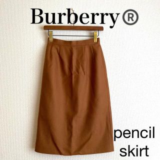 バーバリー(BURBERRY)のvintage Burberry pencil skirt lightbrown(ひざ丈スカート)