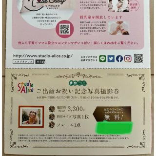 スタジオアリス記念写真撮影券(その他)