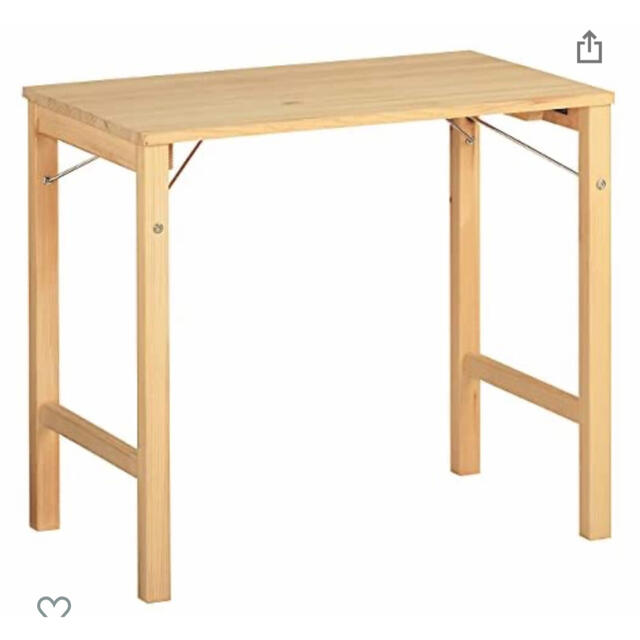 MUJI (無印良品)(ムジルシリョウヒン)のパイン素材テーブル インテリア/住まい/日用品の机/テーブル(折たたみテーブル)の商品写真
