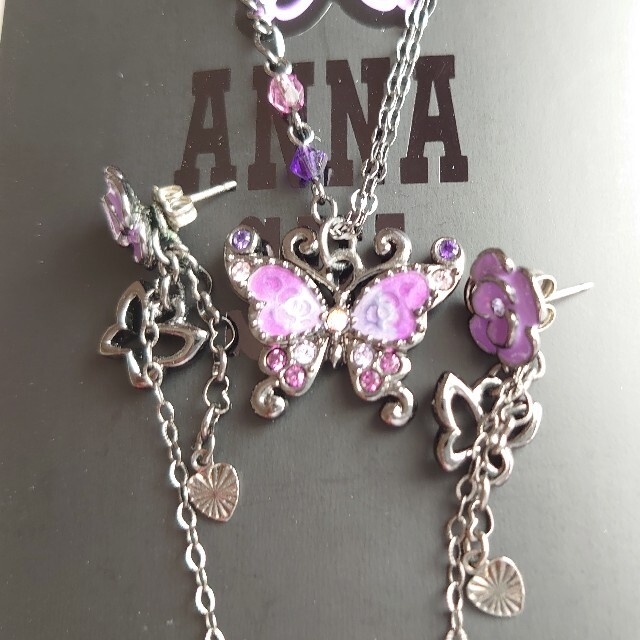 ANNA SUI ネックレスとピアスのセット バラ売り不可