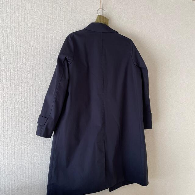 MUJI (無印良品)(ムジルシリョウヒン)の《ルンバ様専用》無印良品　新品ﾀｸﾞ付き ｽﾃﾝｶﾗｰｺｰﾄ ﾀﾞｰｸﾈｰﾋﾞｰ レディースのジャケット/アウター(ロングコート)の商品写真