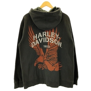 ハーレーダビッドソン(Harley Davidson)のHARLEY DAVIDSON ハーレーダビッドソン パーカー ブラック M(パーカー)