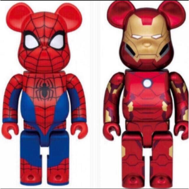 MEDICOM TOY(メディコムトイ)の MARVEL HappyくじBE@RBRICK400% エンタメ/ホビーのフィギュア(アメコミ)の商品写真