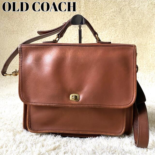 オールドコーチ old coach ショルダーバッグ　2WAY ハンドバッグ　茶