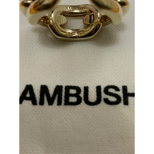 ブランド AMBUSH - AMBUSH アンブッシュ チェーンリング ゴールド 