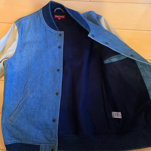 Supreme(シュプリーム)のSUPREME 14AW Denim Twill Varsity Jacket メンズのジャケット/アウター(Gジャン/デニムジャケット)の商品写真