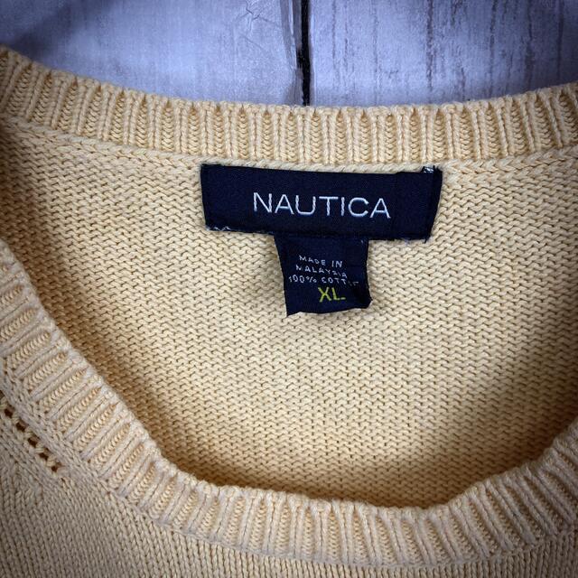 NAUTICA(ノーティカ)の【ゆるダボオーバーサイズ】NAUTICAノーティカコットンニットセーター秋冬男女 メンズのトップス(ニット/セーター)の商品写真