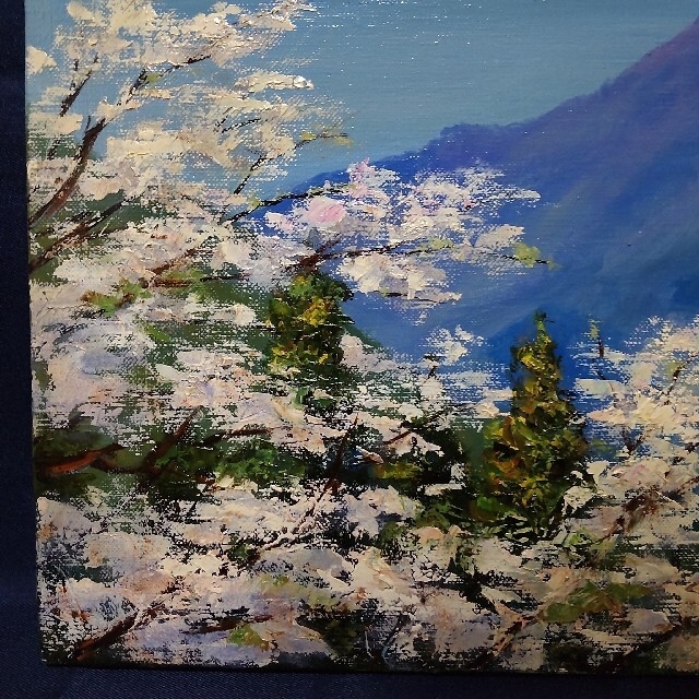 油絵 タイトル不明 額縁付き - 絵画/タペストリー