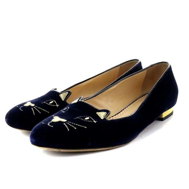 アのキティ Charlotte Olympia - シャーロットオリンピア新品キティフラットシューズ37 ネコ キャット 猫の ありますの