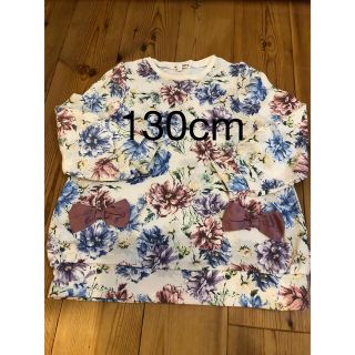 エニィファム(anyFAM)の美品⭐︎anyFAM  花柄　トレーナー　プルオーバー　130cm(Tシャツ/カットソー)