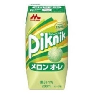 モリナガニュウギョウ(森永乳業)の森永乳業 ピクニック メロンオ・レ200ml×24本セット ★全国送料無料!!★(ソフトドリンク)