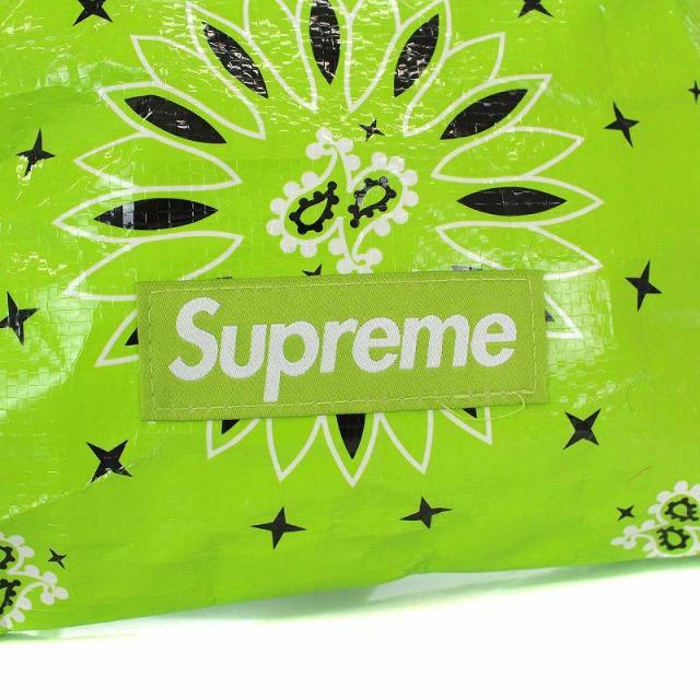 Supreme(シュプリーム)のシュプリーム バンダナ タープ サイドバッグ ペイズリー ショルダーバッグ 黄緑 レディースのバッグ(トートバッグ)の商品写真