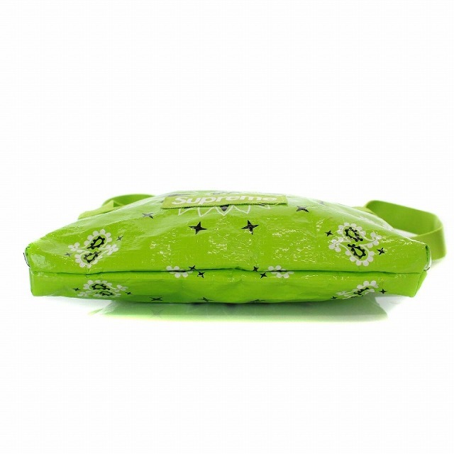 Supreme(シュプリーム)のシュプリーム バンダナ タープ サイドバッグ ペイズリー ショルダーバッグ 黄緑 レディースのバッグ(トートバッグ)の商品写真