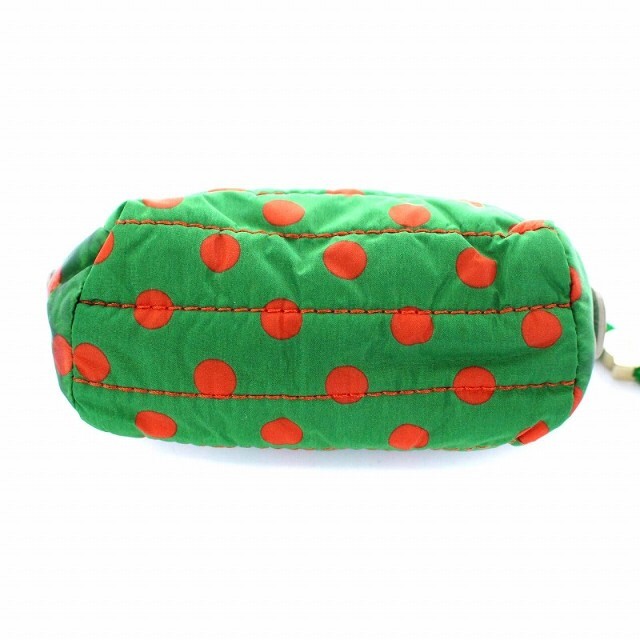 MONCLER - モンクレール BEAUTY CASE 化粧ポーチ ドット ナイロン 緑