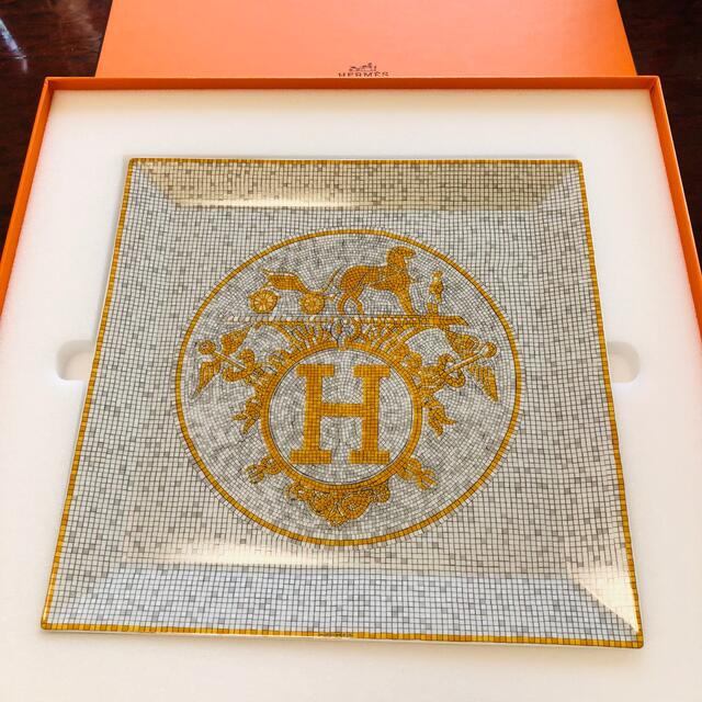 Hermes - HERMES エルメスモザイクヴァンキャトルゴールドプレート23cm