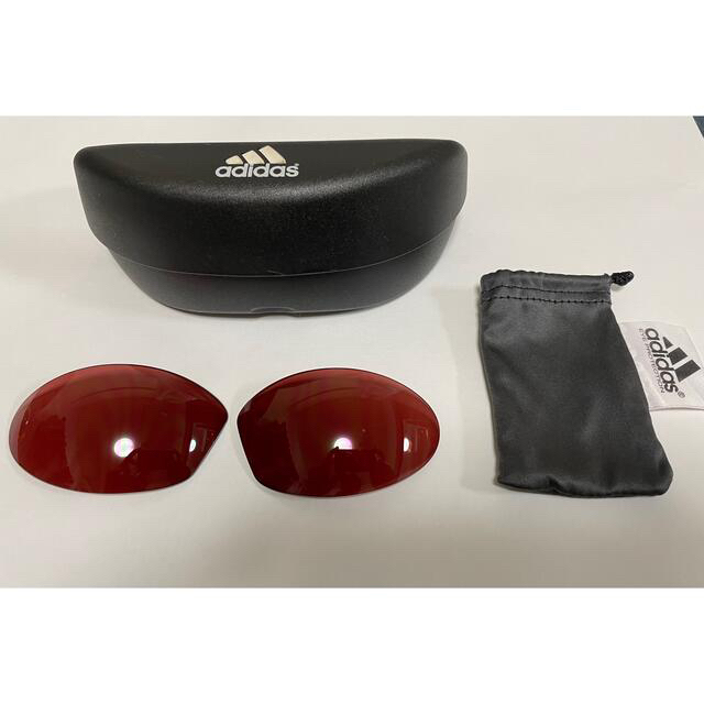 adidas(アディダス)の匿名配送　adidasアディダス　サングラス　専用ケース&交換レンズつき メンズのファッション小物(サングラス/メガネ)の商品写真