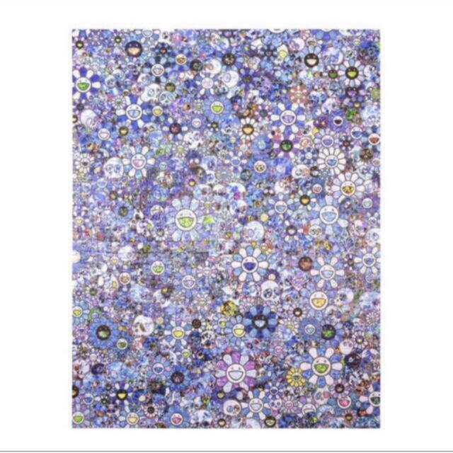 4個 村上隆 お花 パズル SKULLS FLOWERS BLUE SIGNAL - アート用品