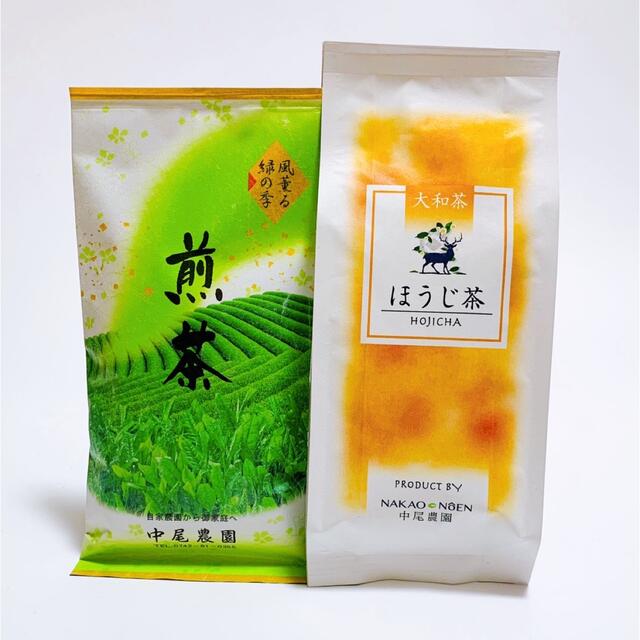 奈良県産　大和茶　ほうじ茶　煎茶　2本セット 食品/飲料/酒の飲料(茶)の商品写真