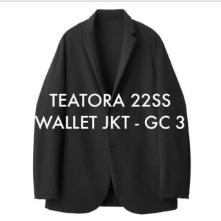 コモリ(COMOLI)の【TEATORA】#22SS WALLET JKT GHOST CODE 3(テーラードジャケット)