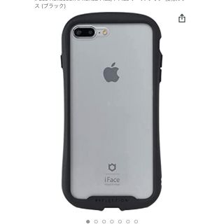 iFace 透明ブラック iPhone7.8 新品 正規品(iPhoneケース)