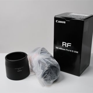 キヤノン(Canon)の【フード付き 美品】RF100-400 F5.6-8 IS USM(レンズ(ズーム))