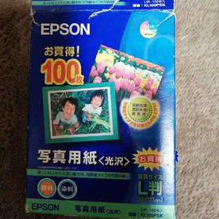 写真用紙　L版100枚入　EPSON KL100PSK(その他)