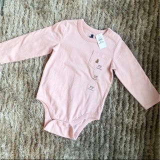 ベビーギャップ(babyGAP)の新品　babygap GAP ロンパース　ピンク　長袖　ブラナンベア　クマ(ブラウス)