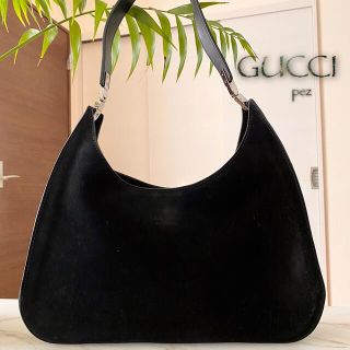 グッチ(Gucci)の極美品 GUCCI グッチ スエード レザーショルダーバッグ(トートバッグ)