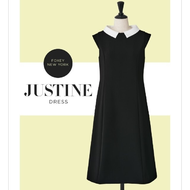 限定セール!】 FOXEY FOXEY新品未使用大人気白襟JUSTINE38 - ひざ丈