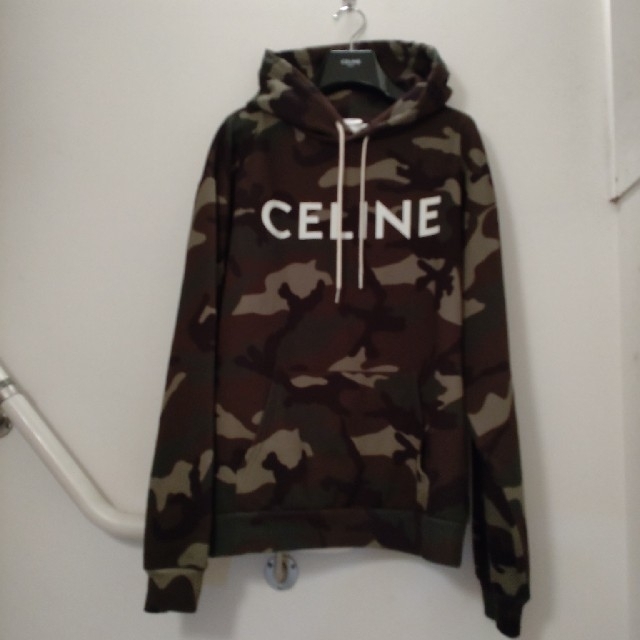 CELINE　カモフラージュ コットン スウェット フーディー 長袖　パーカー