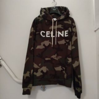 セリーヌ(celine)のCELINE　カモフラージュ コットン スウェット フーディー 長袖　パーカー(パーカー)