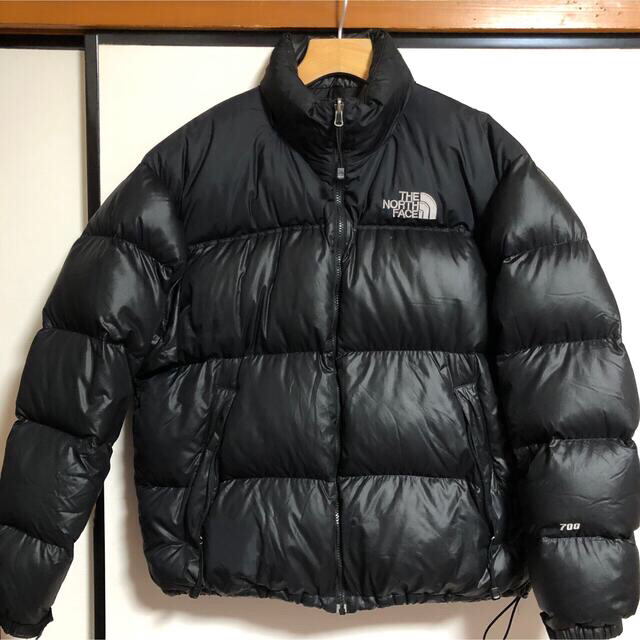 blacksize希少！the north face ヌプシ 700fill センターロゴ