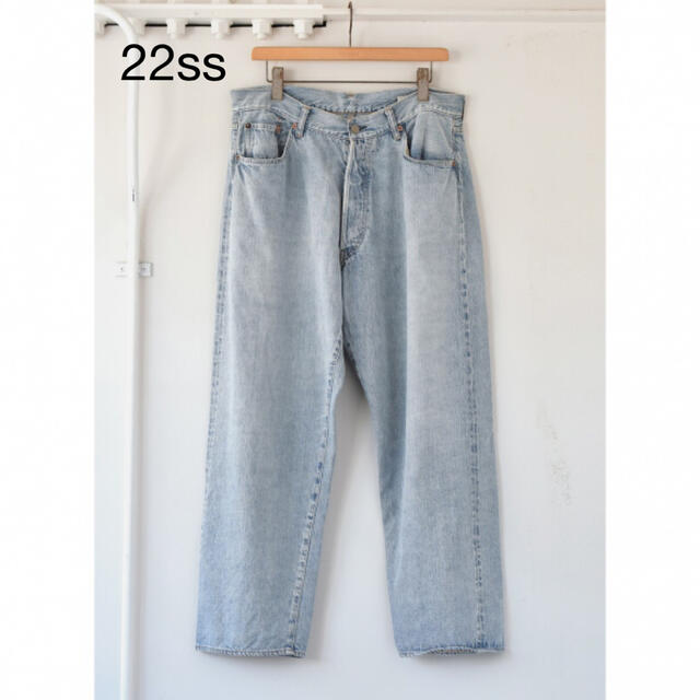 パンツ【22ss/新品】comoli デニム 5Pパンツ ブリーチ コモリ サイズ 2