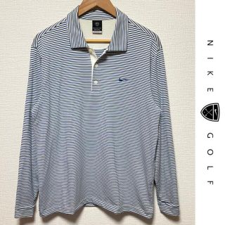 ナイキ(NIKE)のNIKE GOLF　ポロシャツ　ナイキ　長袖　ゴルフ　ボーダー　美品　トップス(ポロシャツ)